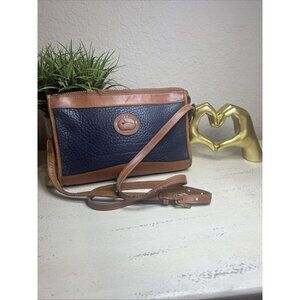 Vintage~Dooney & Bourke Made In USA-AWL R20 RARE*CADET Blue*Shoulder Bag Purse